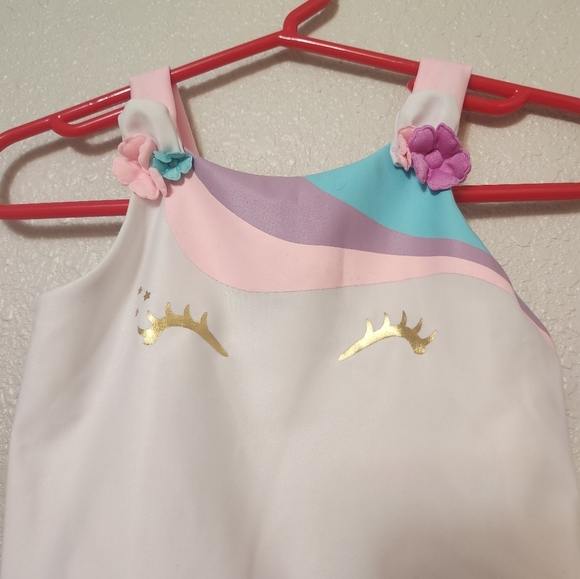 Cat & Jack pink unicorn one piece swimsuit size 18 months - Picture 4 of 7
